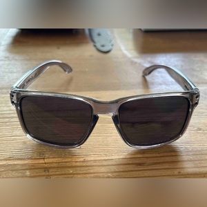 Oakley Holbrook Transparent Grey Smoke - Polarized Sunglasses